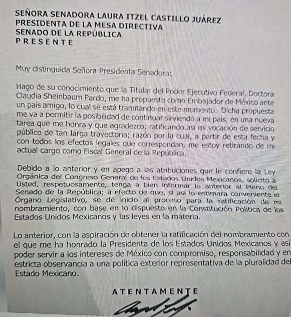 Carta de Gertz Manero