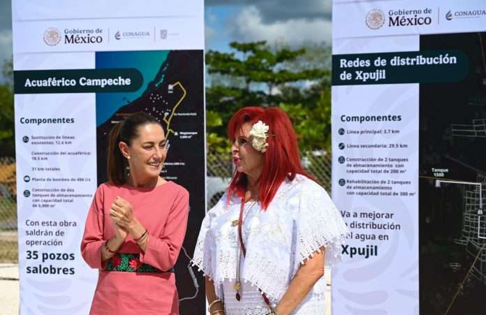 Claudia Sheinbaum encabeza inicio de obra de Agua para Campeche para garantizar derecho al agua potable