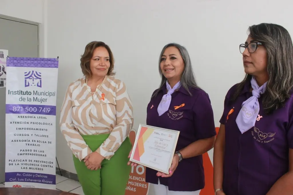 Instituto Municipal de la Mujer de Torreón nombra 14 nuevos establecimientos como Embajadoras Naranja