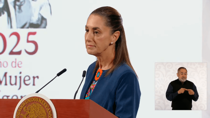 La presidenta Claudia Sheinbaum