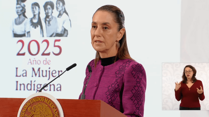 La presidenta Claudia Sheinbaum
