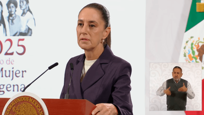 La presidenta Claudia Sheinbaum