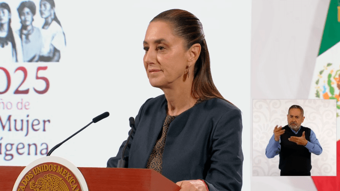 La presidenta Claudia Sheinbaum