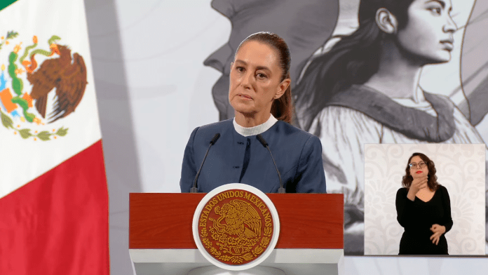 La presidenta Claudia Sheinbaum