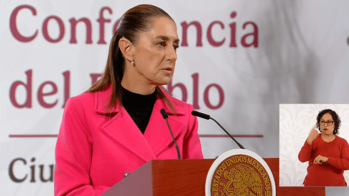 La presidenta Claudia Sheinbaum