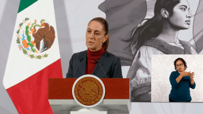 La presidenta Claudia Sheinbaum