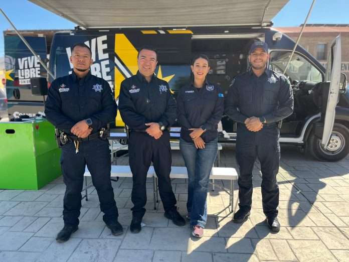 La unidad móvil “Vive Sin Drogas” llegó a Múzquiz con actividades interactivas para prevenir adicciones entre jóvenes y niños