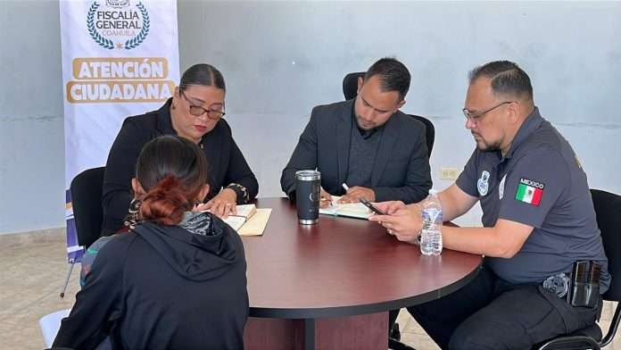 La Fiscalía General del Estado instaló mesas de atención ciudadana en Múzquiz y Barroterán