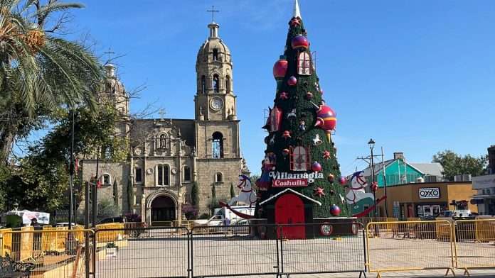 La alcaldesa Laura Jiménez Gutiérrez confirmó la visita del gobernador Manolo Jiménez Salinas para el encendido de Villa Magia 2025 en Múzquiz