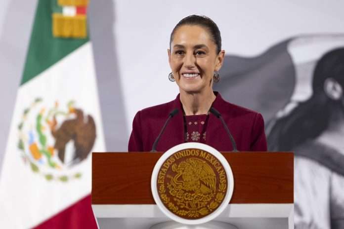 Claudia Sheinbaum encabeza banderazo de inicio de obra del tramo Arroyo El Sauz-Nuevo Laredo del Tren del Golfo de México