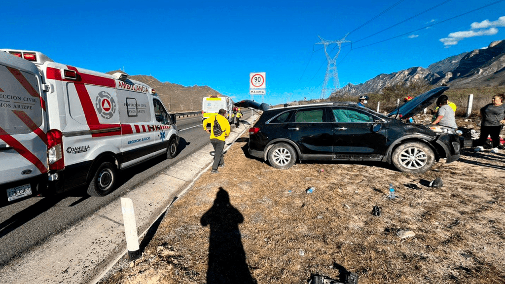 Accidente en la Carretera Saltillo–Monterrey