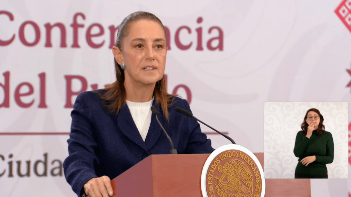 La presidenta Claudia Sheinbaum