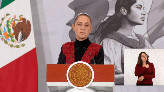 La presidenta Claudia Sheinbaum