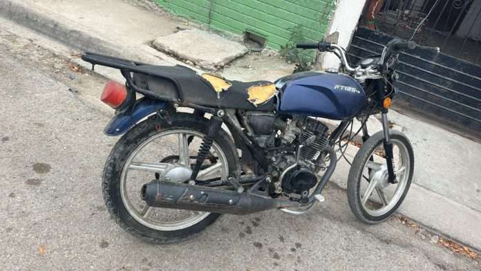Recupera Seguridad Pública motocicleta robada