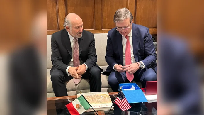 Avanza negociación comercial México - EEUU durante visita del secretario Marcelo Ebrard a Washington