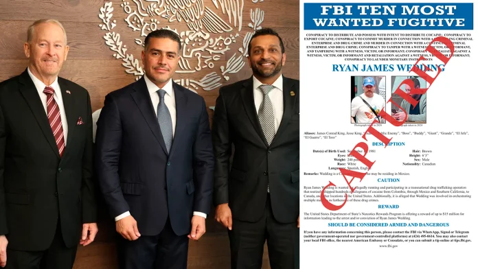 FBI reconoce colaboración de Sheinbaum y García Harfuch tras detención de Ryan Wedding