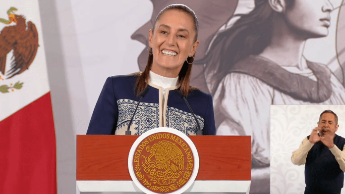 La presidenta Claudia Sheinbaum