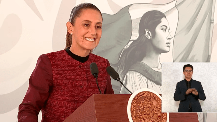 La presidenta Claudia Sheinbaum