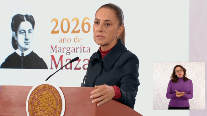 La presidenta Claudia Sheinbaum