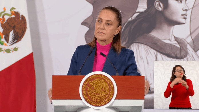 La presidenta Claudia Sheinbaum