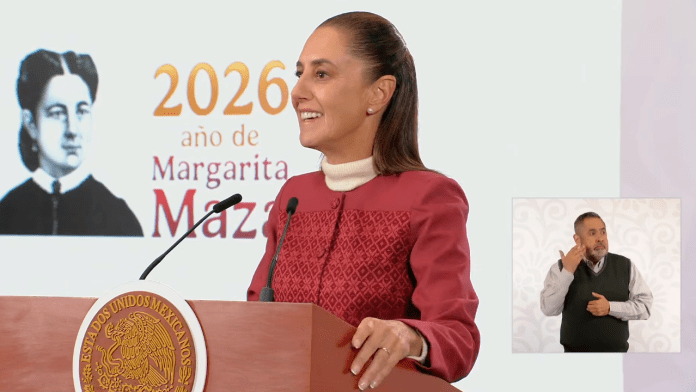 La presidenta Claudia Sheinbaum