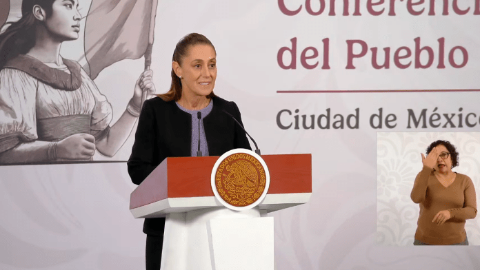 La presidenta Claudia Sheinbaum Pardo