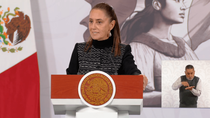 La presidenta Claudia Sheinbaum Pardo