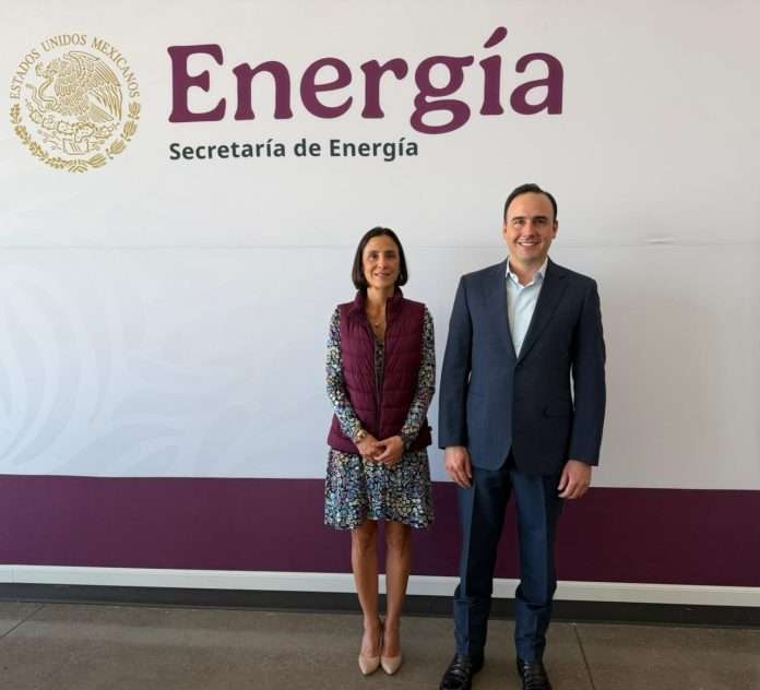 Exitosa reunión entre el gobernador Manolo Jiménez y la secretaria de Energía
