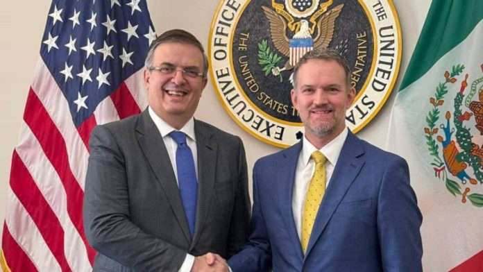 Marcelo Ebrard y Jamieson Greer