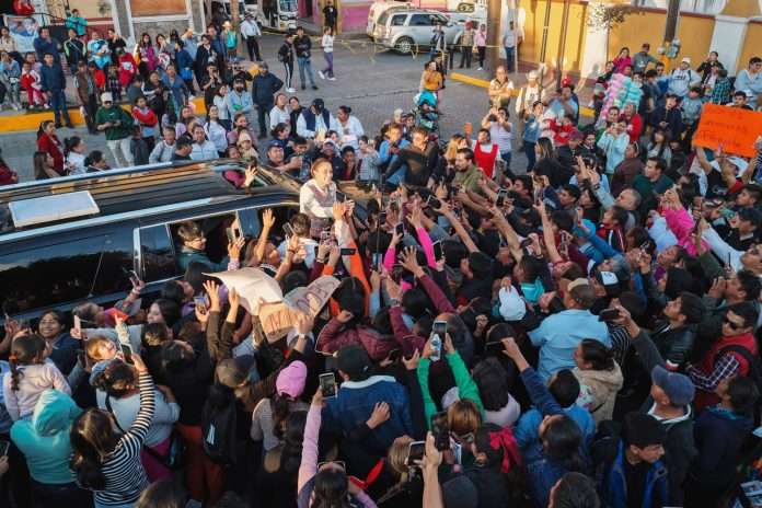 Claudia Sheinbaum encabeza entrega de Tarjetas del Programa Pensión Mujeres Bienestar en Acatzingo, Puebla