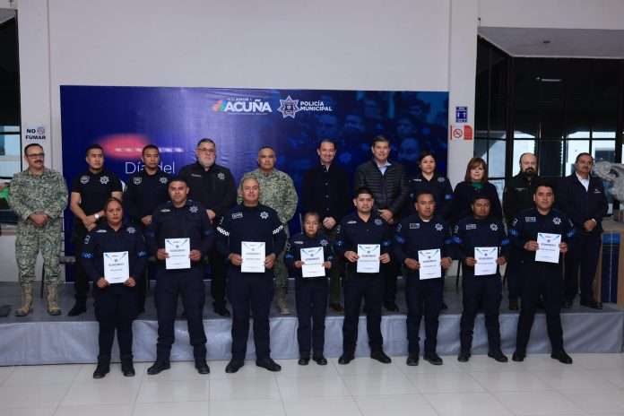 Conmemoran en Acuña el día del policía