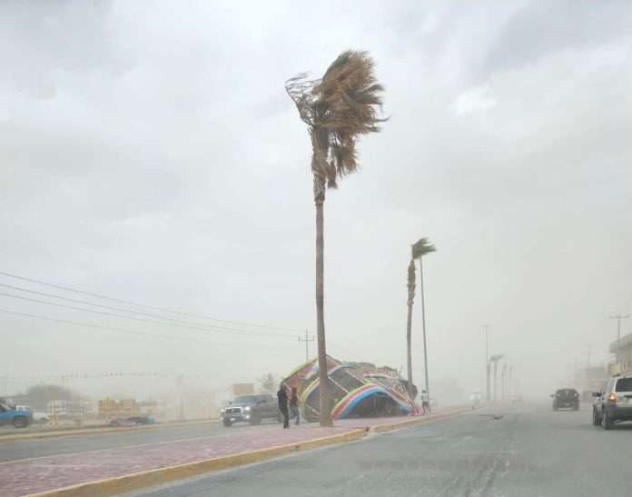 Alerta Protección Civil fuertes vientos en Acuña
