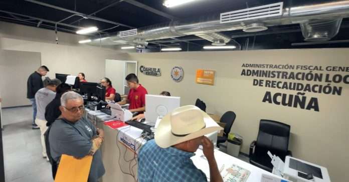 Inicia recaudación de rentas en Acuña operaciones