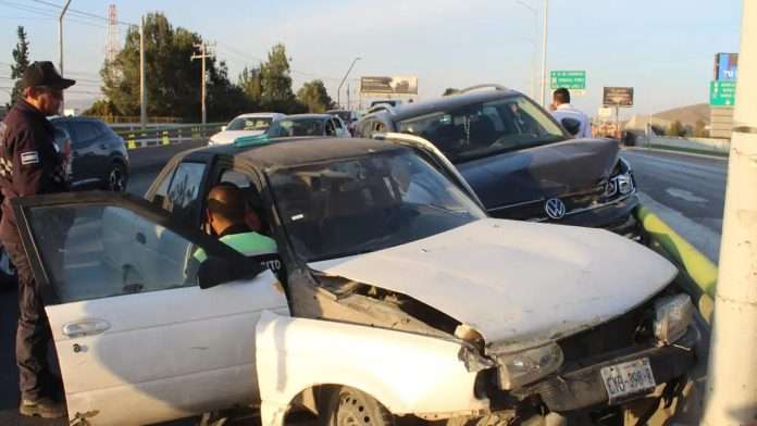 Accidente deja una mujer lesionada