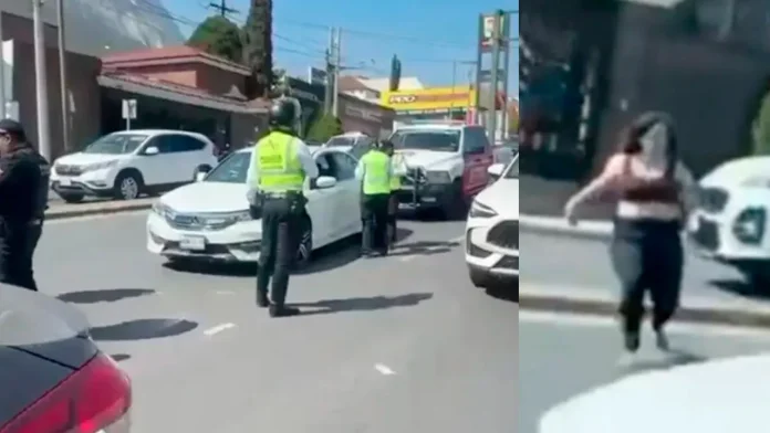 Joven que acabó atropellada tras lanzarse a auto en Monterrey