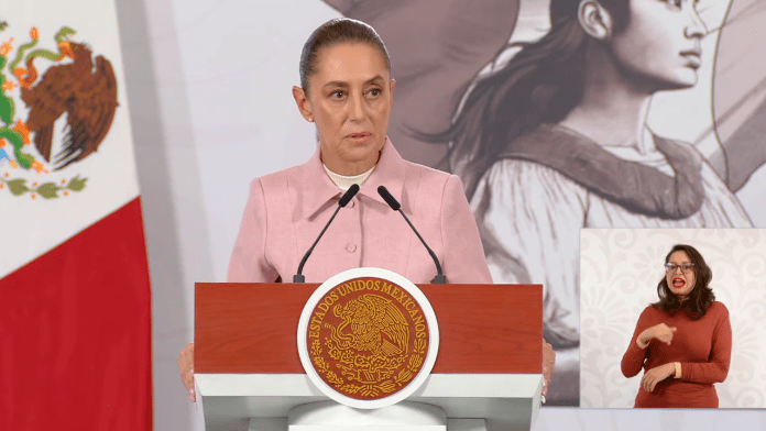La presidenta Claudia Sheinbaum