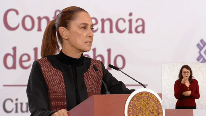 La presidenta Claudia Sheinbaum