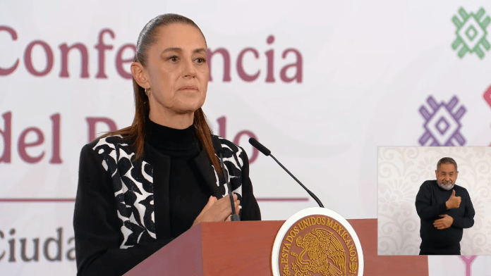 La presidenta Claudia Sheinbaum