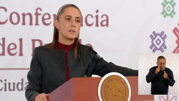 La presidenta Claudia Sheinbaum