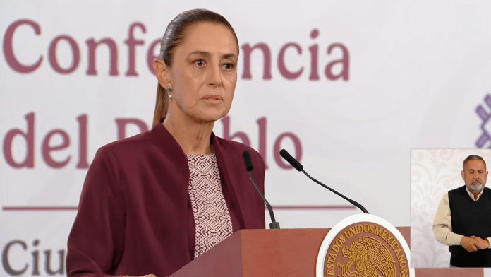 La presidenta Claudia Sheinbaum