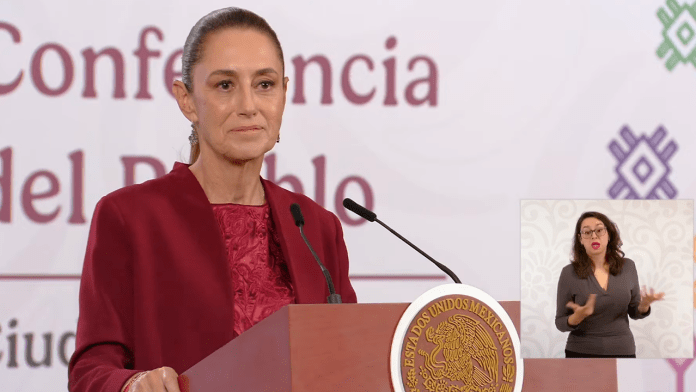 La presidenta Claudia Sheinbaum