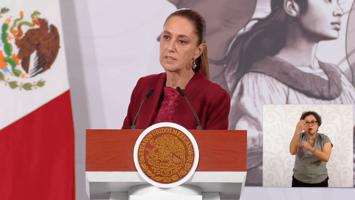 La presidenta Claudia Sheinbaum Pardo