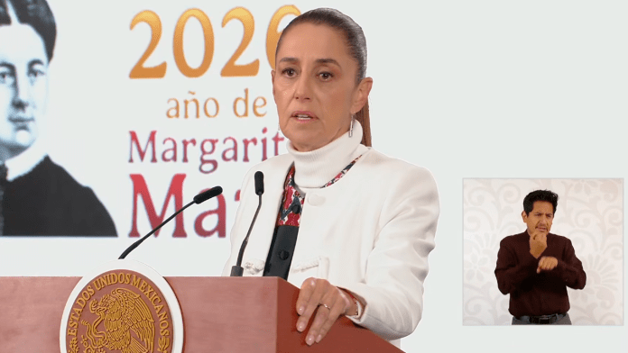 La presidenta Claudia Sheinbaum Pardo