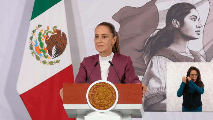 La presidenta Claudia Sheinbaum Pardo