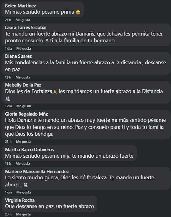 Lamentos en redes sociales