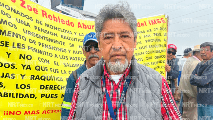 Raymundo Romo García, líder del grupo de pensionados