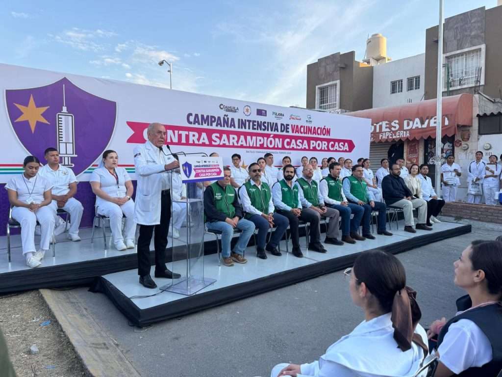 Refuerza Coahuila prevención contra el sarampión