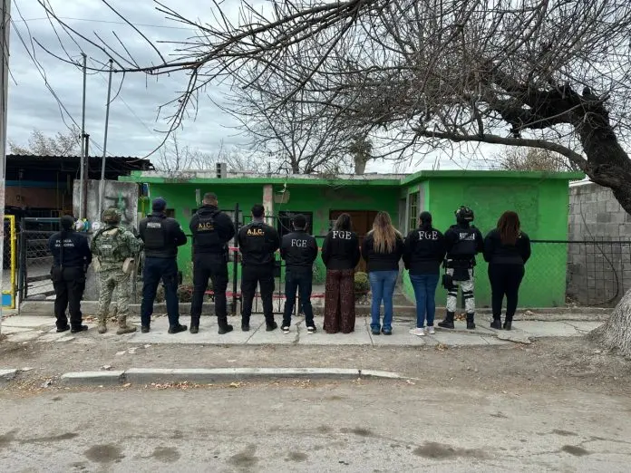 El día de hoy Miércoles 04 de Enero, en coordinación con los tres órdenes de gobierno se realizó un cateo en la Col. La Piedras del Municipio de Muzquiz