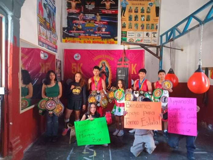 Jóvenes boxeadores del selectivo de Múzquiz buscan apoyo para competir en el estatal de boxeo