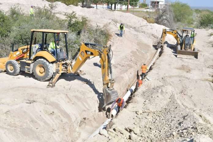 Registra el Simas 50% de avance en la nueva línea de conducción de agua potable